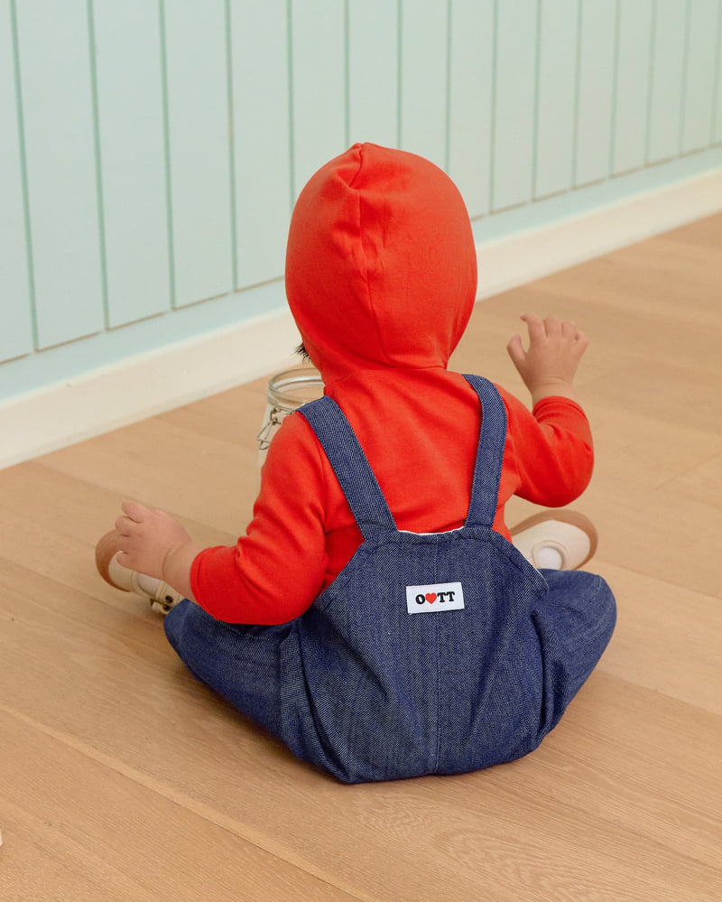 Oott Bebe - Korean Baby Fashion - #babylifestyle - Vroom Denim Overalls - 12