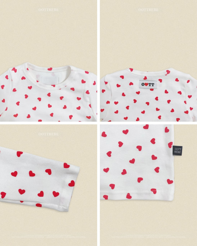 Oott Bebe - Korean Baby Fashion - #babylifestyle - Petit Heart Easywear - 3