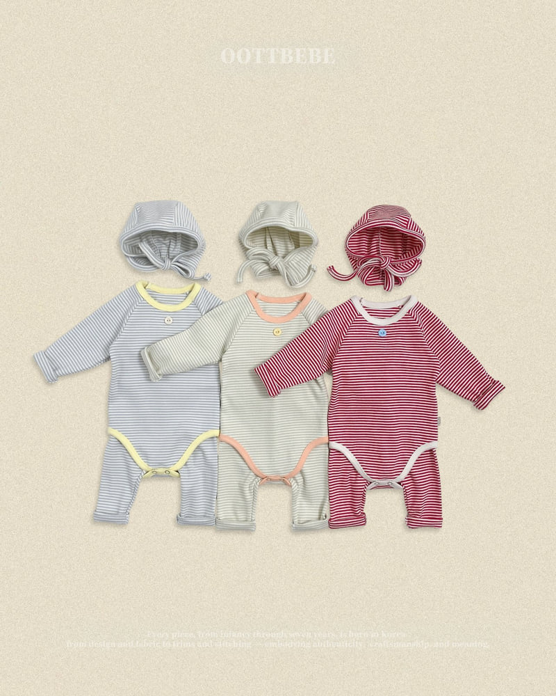 Oott Bebe - Korean Baby Fashion - #babylifestyle - Vanilla Latte Bonnet (Bebe) - 2