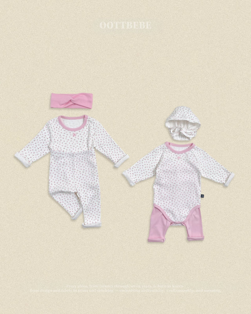 Oott Bebe - Korean Baby Fashion - #babyoninstagram - Coco Flower Bonnet (Bebe) - 8
