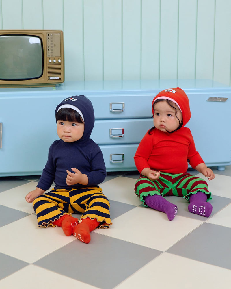 Oott Bebe - Korean Baby Fashion - #babyoninstagram - Retro Hooded Slim Tee - 10