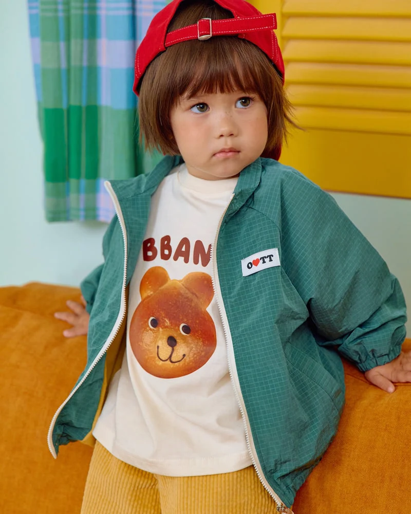 Oott Bebe - Korean Baby Fashion - #babyoninstagram - Bread Raglan Tee (Kids) - 12