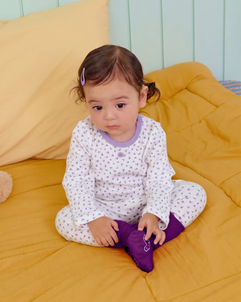 Oott Bebe - Korean Baby Fashion - #babyoninstagram - Coco Flower Easywear - 6