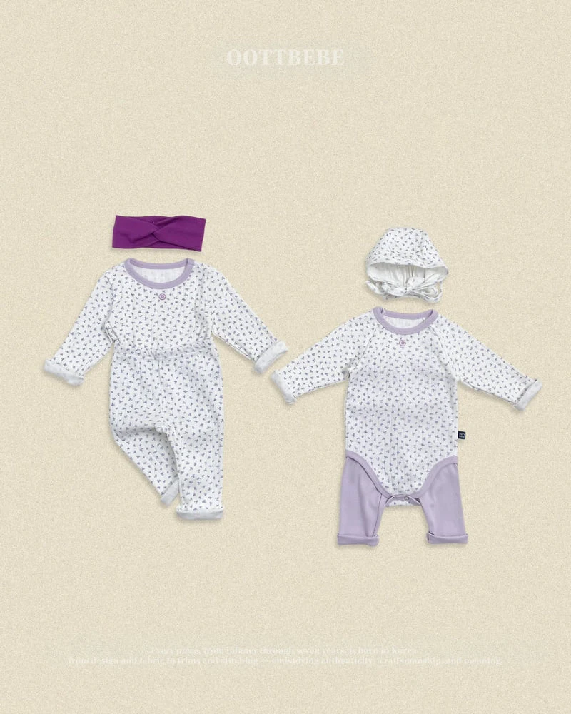 Oott Bebe - Korean Baby Fashion - #babyootd - Coco Flower Bonnet (Bebe) - 9