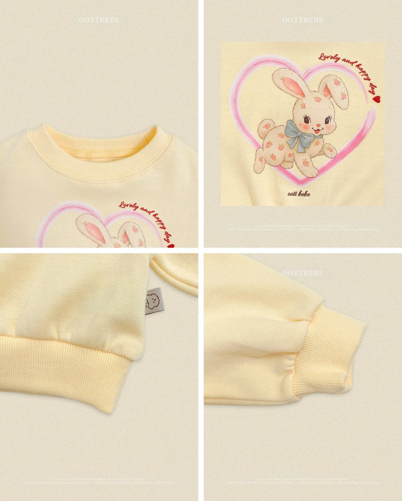 Oott Bebe - Korean Baby Fashion - #babyootd - Cute Rabbit Set - 3