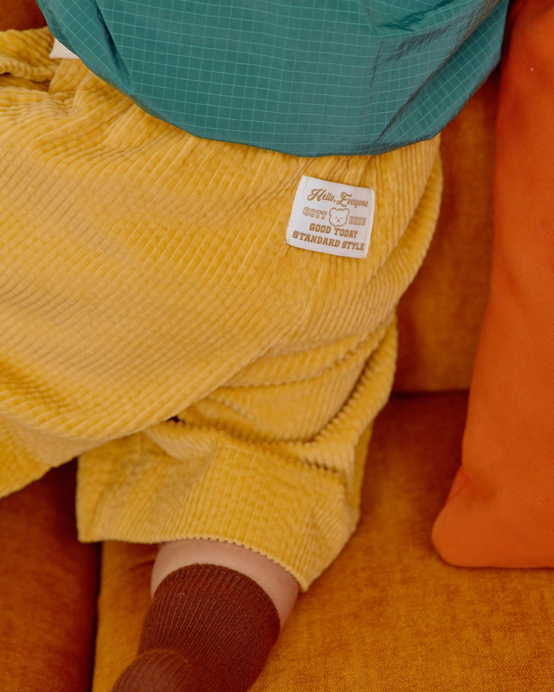 Oott Bebe - Korean Baby Fashion - #babyootd - Big Corduroy Pants - 12