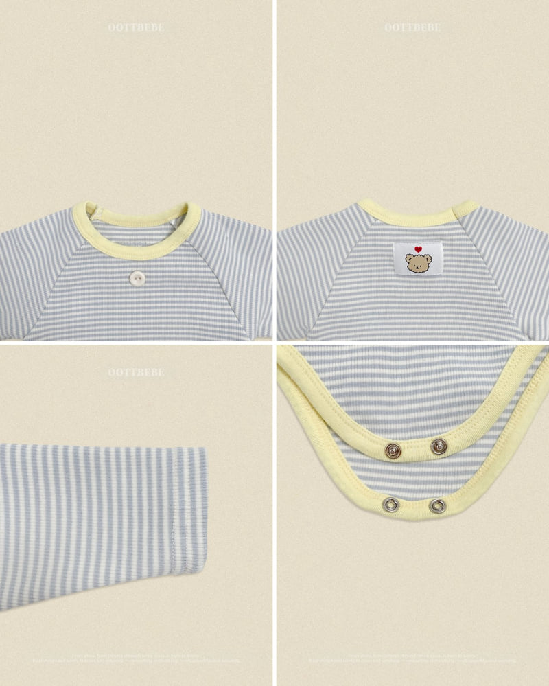 Oott Bebe - Korean Baby Fashion - #babyootd - Vanilla Latte Bodysuit (Bebe) - 3
