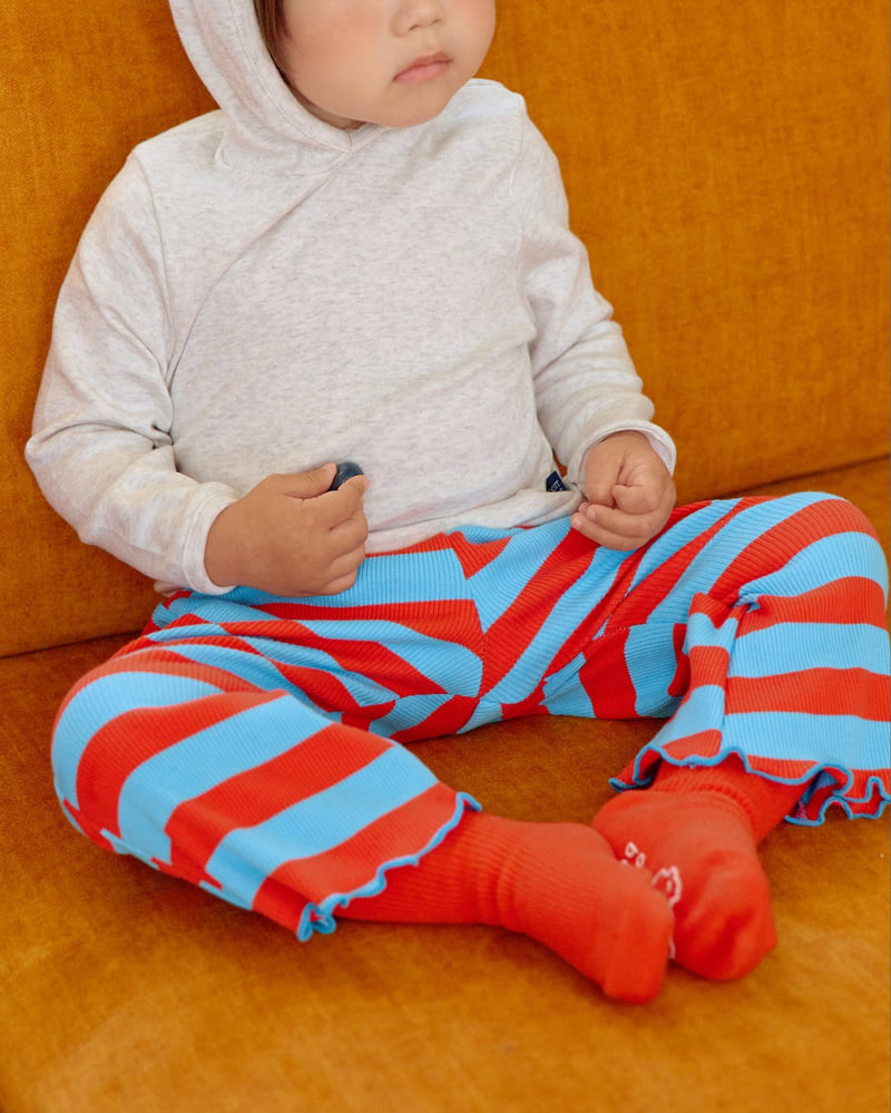 Oott Bebe - Korean Baby Fashion - #babyoutfit - Kitsch Pop Ribbed Bootcut Pants - 11