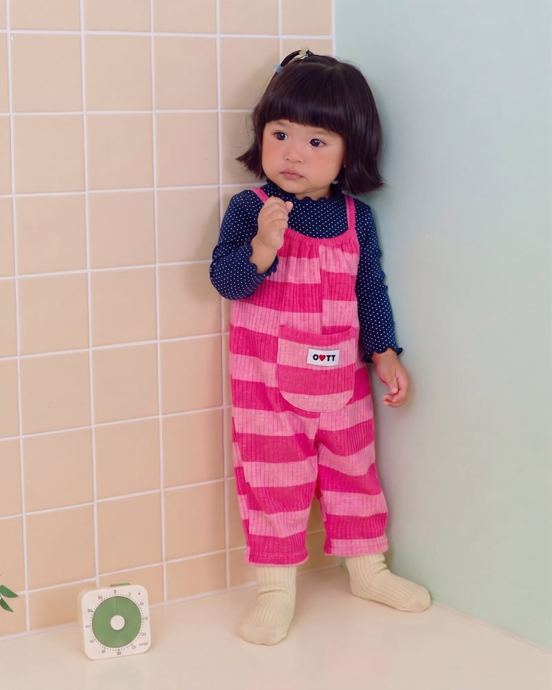 Oott Bebe - Korean Baby Fashion - #babyoutfit - Pippi Overalls - 9
