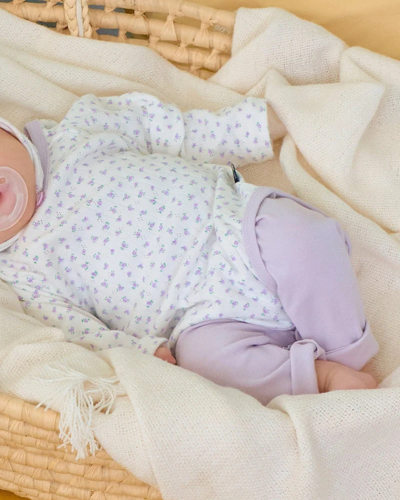 Oott Bebe - Korean Baby Fashion - #babyoutfit - Coco Flower Bodysuit (Bebe) - 9