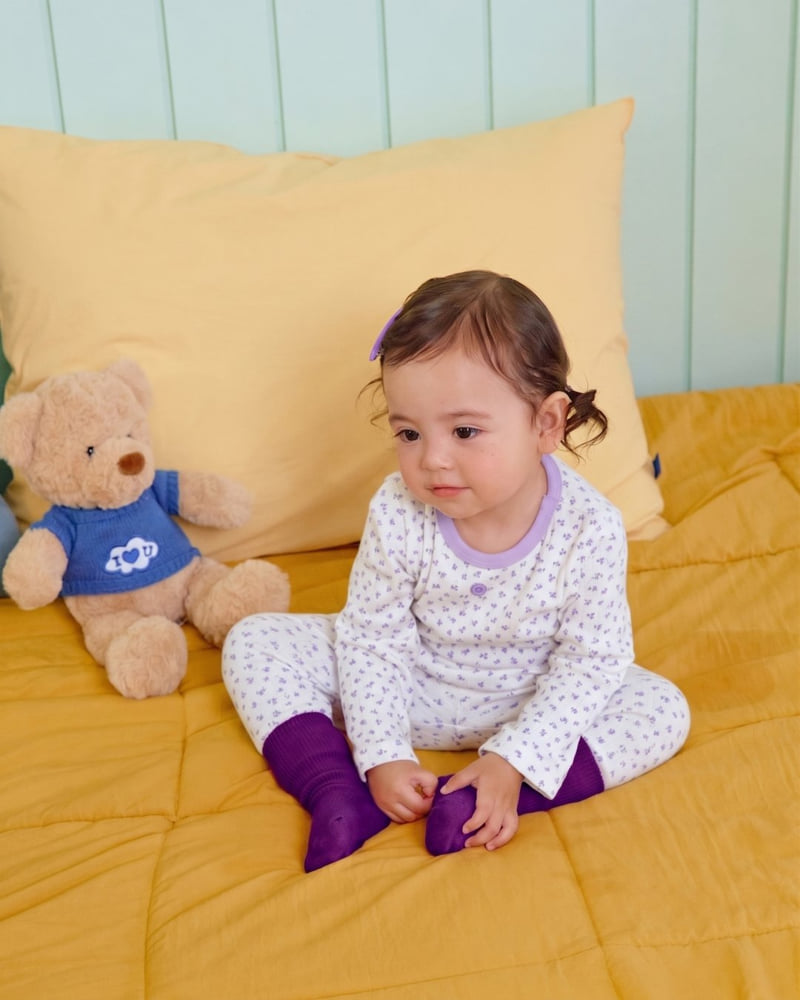 Oott Bebe - Korean Baby Fashion - #babyoutfit - Coco Flower Easywear - 8