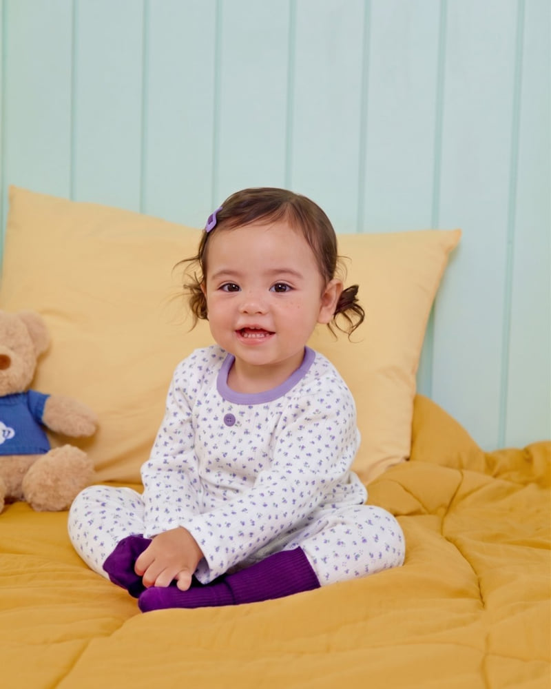Oott Bebe - Korean Baby Fashion - #babyoutfit - Coco Flower Easywear - 9