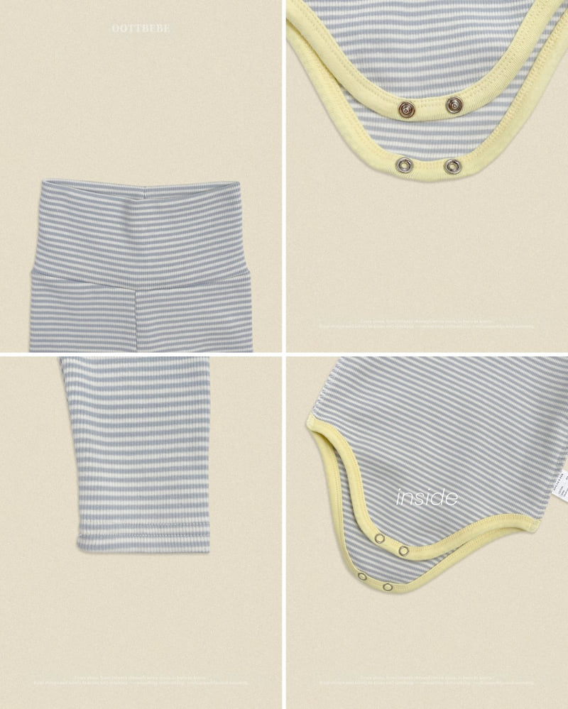 Oott Bebe - Korean Baby Fashion - #babyootd - Vanilla Latte Bodysuit (Bebe) - 4