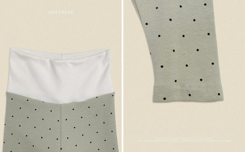 Oott Bebe - Korean Baby Fashion - #babyoutfit - Chou Chou Dot Bodysuit (Bebe) - 4