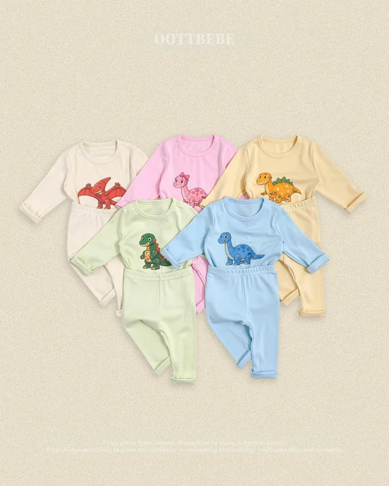 Oott Bebe - Korean Baby Fashion - #babywear - Robot Dino Easywear