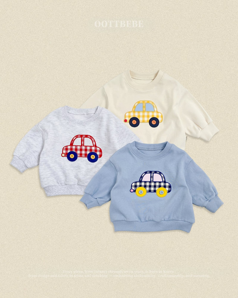 Oott Bebe - Korean Baby Fashion - #babywear - Vroom Sweatshirt