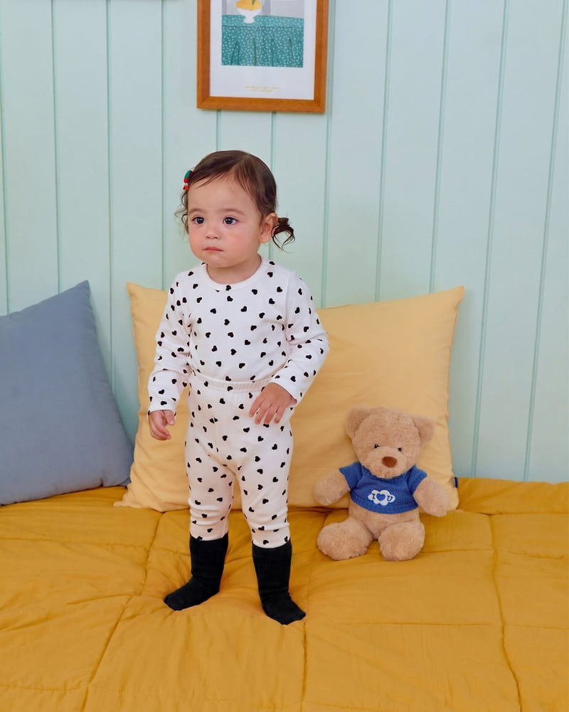 Oott Bebe - Korean Baby Fashion - #babywear - Petit Heart Easywear - 8