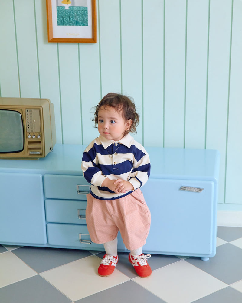 Oott Bebe - Korean Baby Fashion - #onlinebabyboutique - Play Rugby Collar Tee - 6