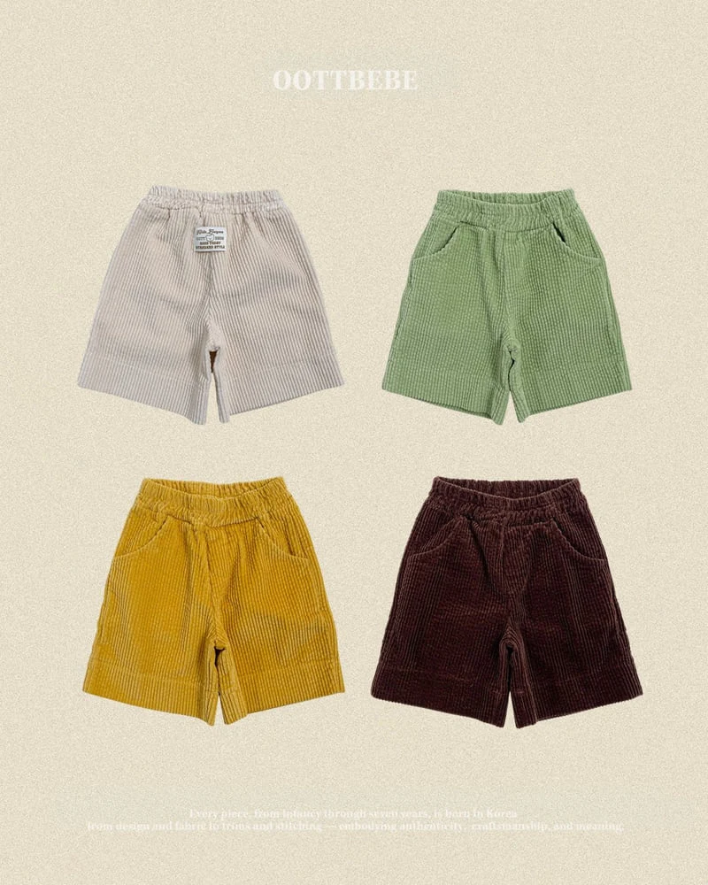 Oott Bebe - Korean Baby Fashion - #onlinebabyboutique - Big Corduroy Pants