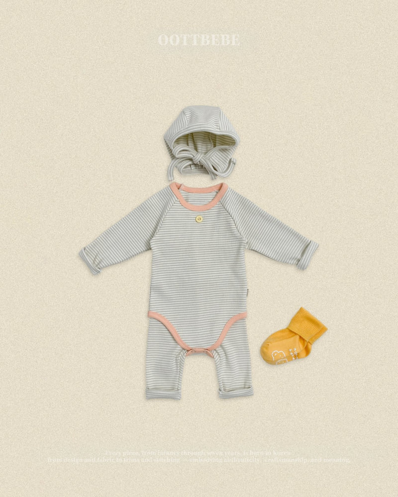 Oott Bebe - Korean Baby Fashion - #onlinebabyboutique - Vanilla Latte Bonnet (Bebe) - 8
