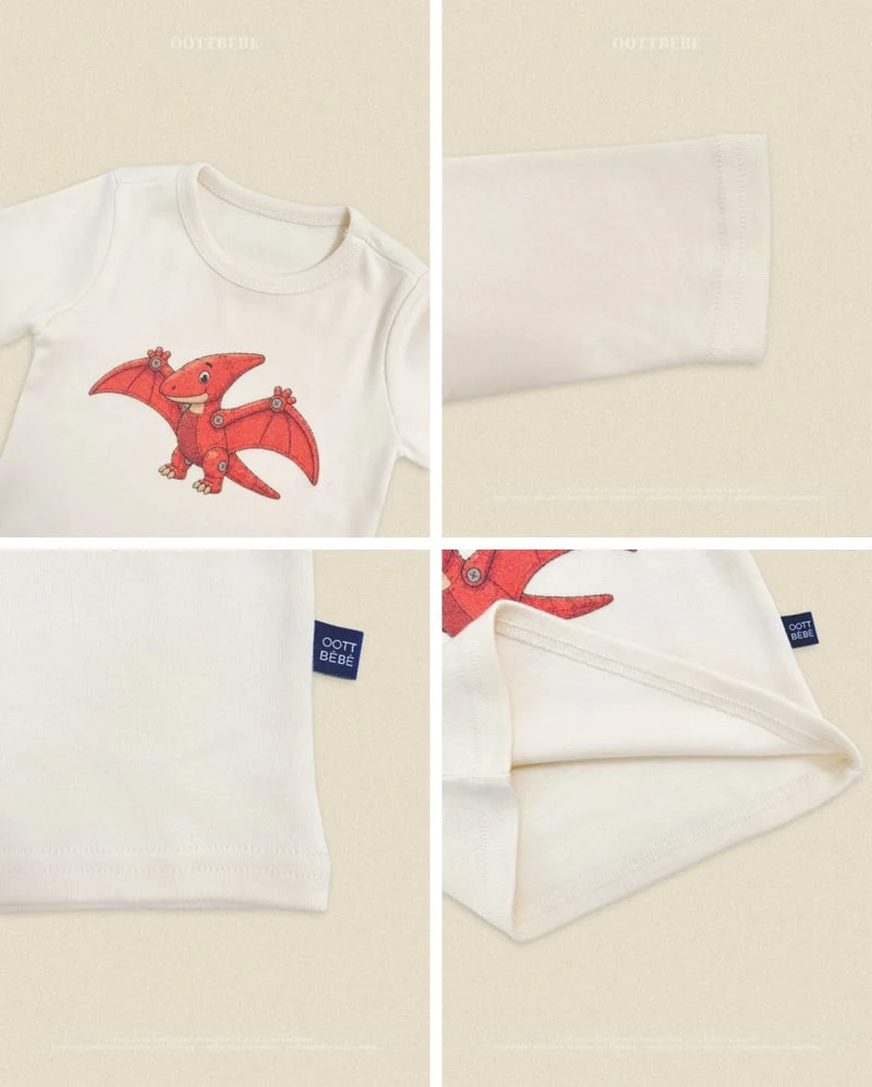 Oott Bebe - Korean Baby Fashion - #onlinebabyshop - Robot Dino Easywear - 3