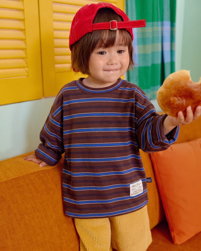 Oott Bebe - Korean Baby Fashion - #onlinebabyshop - Tomboy Ribbed Tee (Kids) - 6