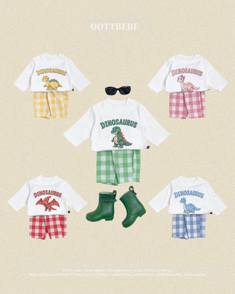 Oott Bebe - Korean Baby Fashion - #onlinebabyshop - Robot Dino Set