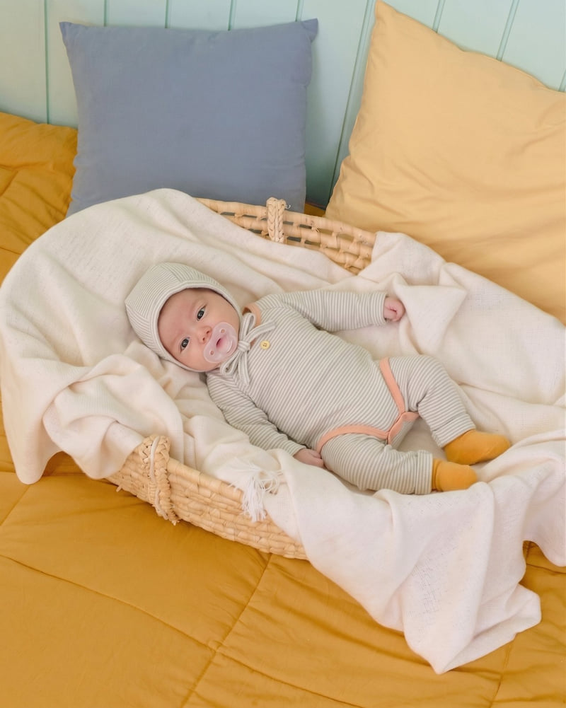 Oott Bebe - Korean Baby Fashion - #onlinebabyshop - Vanilla Latte Bodysuit (Bebe) - 8