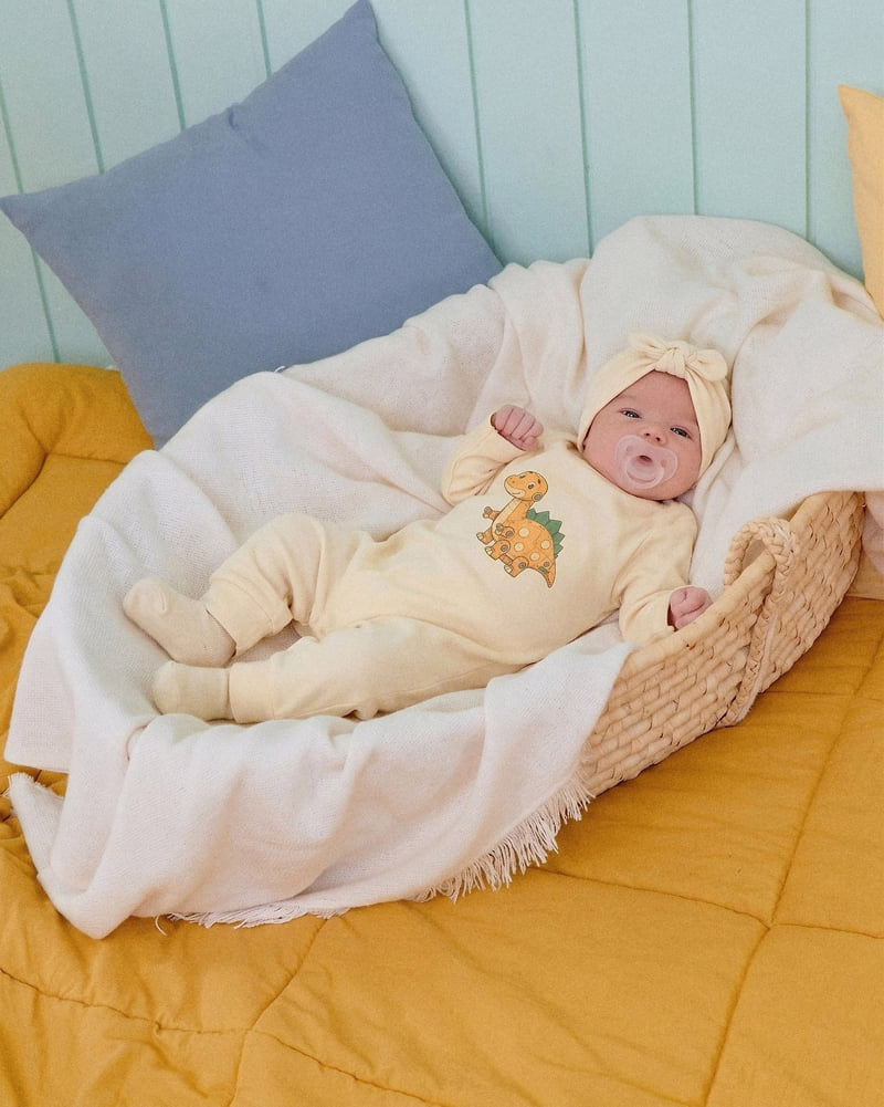 Oott Bebe - Korean Baby Fashion - #smilingbaby - Robot Dino Full Bodysuit (Bebe) - 5