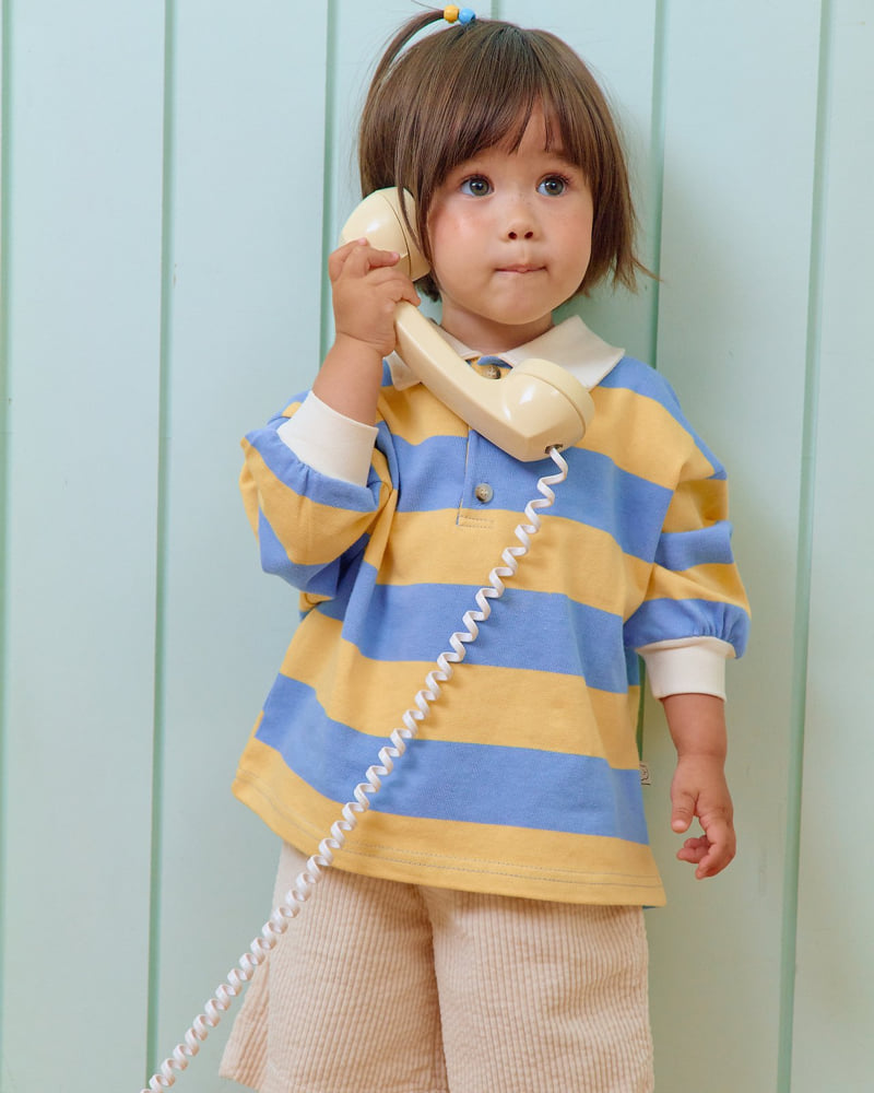 Oott Bebe - Korean Baby Fashion - #smilingbaby - Play Rugby Collar Tee - 8