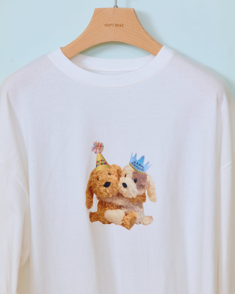 Oott Bebe - Korean Women Fashion - #momslook - Puppy Series Tee (Adult) - 7