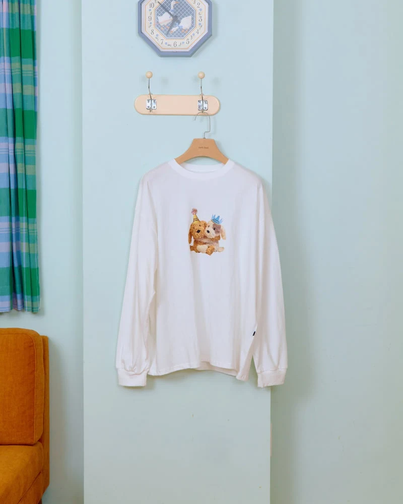 Oott Bebe - Korean Women Fashion - #momslook - Puppy Series Tee (Adult) - 4