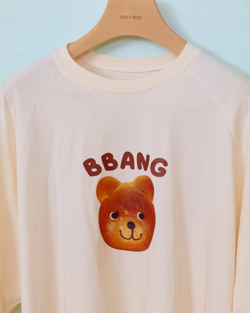 Oott Bebe - Korean Women Fashion - #womensfashion - Bread Raglan Tee (Adult) - 6
