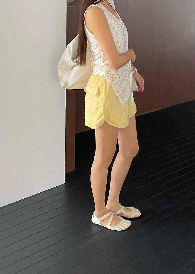 Ouppt - Korean Women Fashion - #momslook - Arco Teddy Shorts - 10