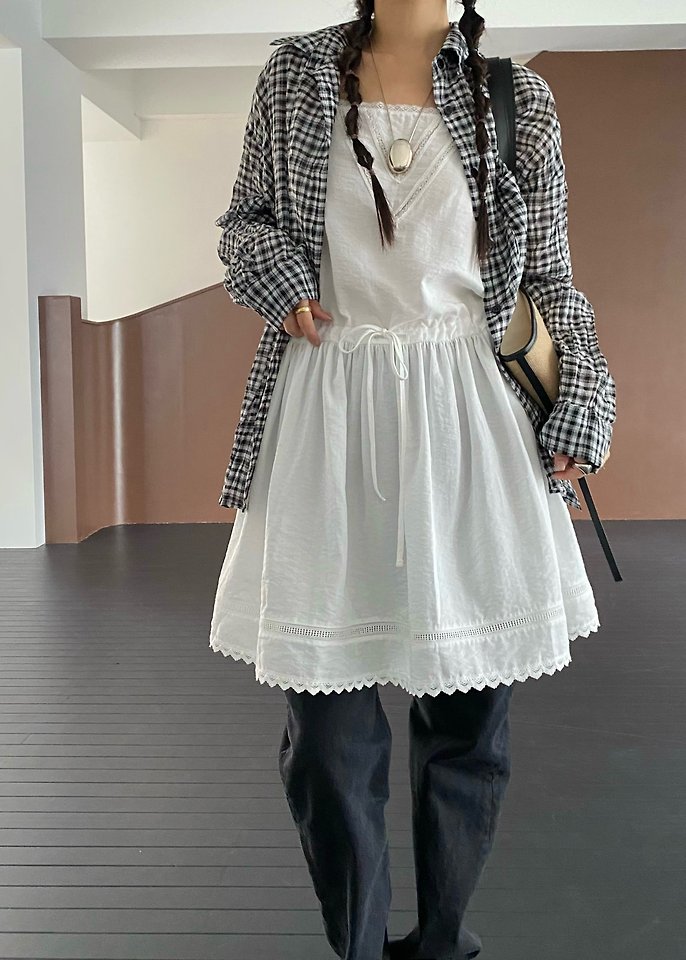 Ouppt - Korean Women Fashion - #momslook - Weekend Check Blouse - 4