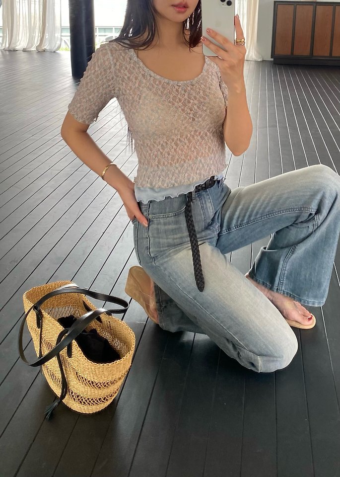 Ouppt - Korean Women Fashion - #momslook - Maple Place Tee - 8