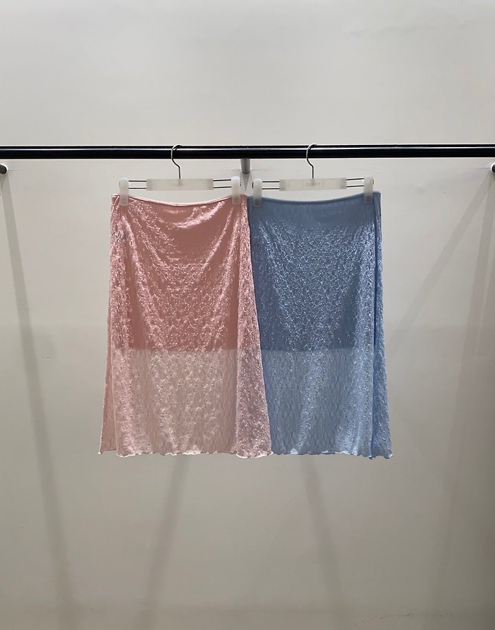 Ouppt - Korean Women Fashion - #momslook - Adele Lace Skirt