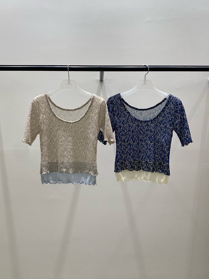 Ouppt - Korean Women Fashion - #vintagekidsstyle - Maple Place Tee
