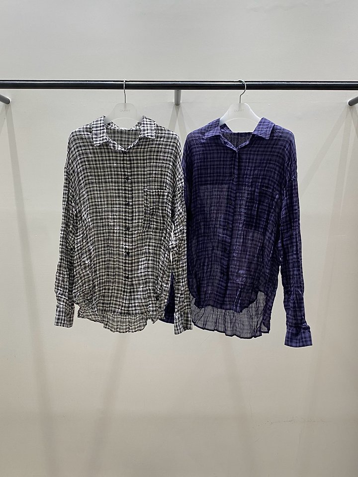 Ouppt - Korean Women Fashion - #womensfashion - Weekend Check Blouse
