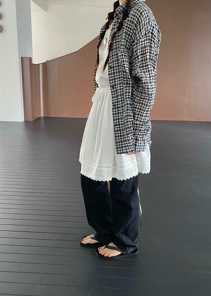 Ouppt - Korean Women Fashion - #womensfashion - Weekend Check Blouse - 5