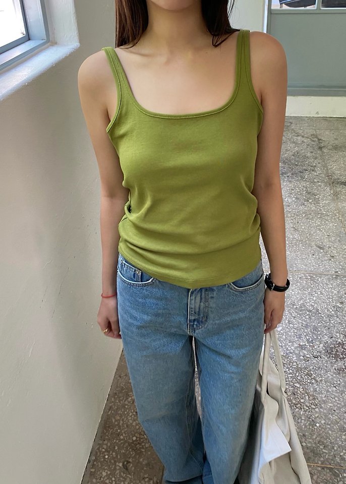 Ouppt - Korean Women Fashion - #womensfashion - Double Ring Sleeveless - 7
