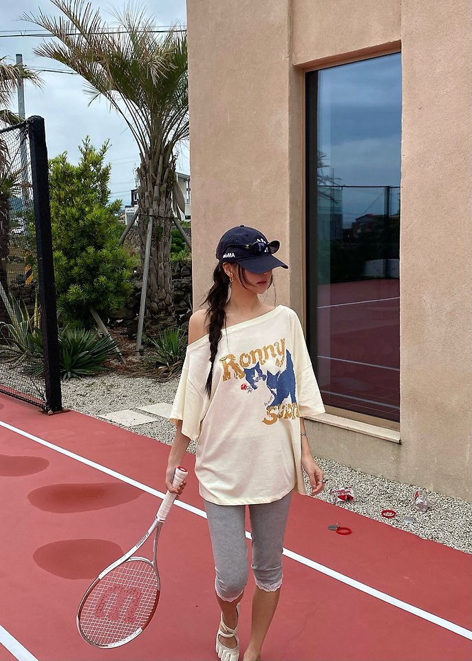 Ouppt - Korean Women Fashion - #womensfashion - Ronnie Cat Tee - 7