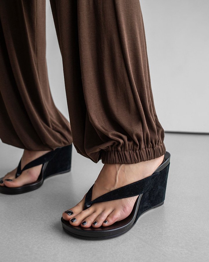Paper Moon - Korean Women Fashion - #womensfashion - Draped Balloon Jogger Pants - 4