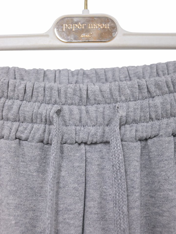 Paper Moon - Korean Women Fashion - #momslook - Cut-Detail Wide Sweat Trousers - 10
