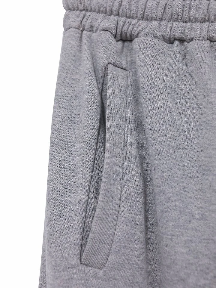 Paper Moon - Korean Women Fashion - #momslook - Cut-Detail Wide Sweat Trousers - 12
