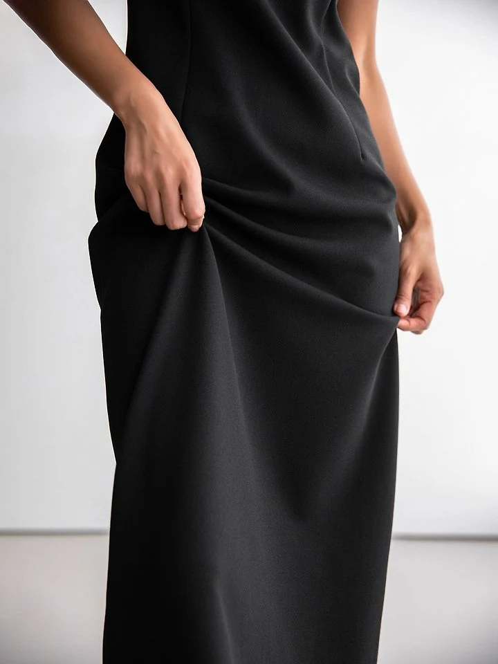 Paper Moon - Korean Women Fashion - #momslook - Crepe Pencil-Line Midi Sleeveless Kelly One-piece