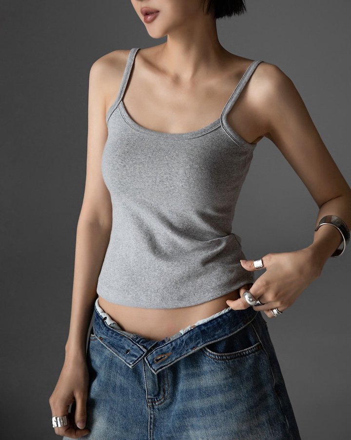 Paper Moon - Korean Women Fashion - #momslook - Essential Soft Sleeveless Top