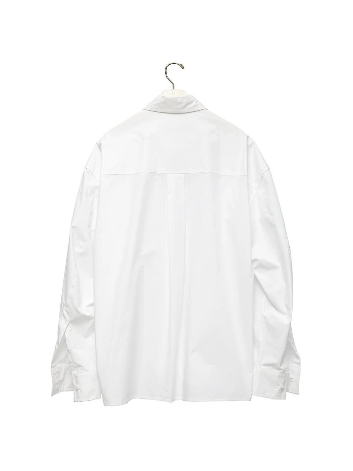 Paper Moon - Korean Women Fashion - #momslook - Oversized Wrap Draped Shirt - 7