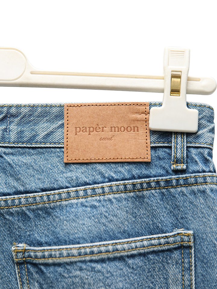 Paper Moon - Korean Women Fashion - #momslook - Classic Flare Blue Denim Jeans - 11