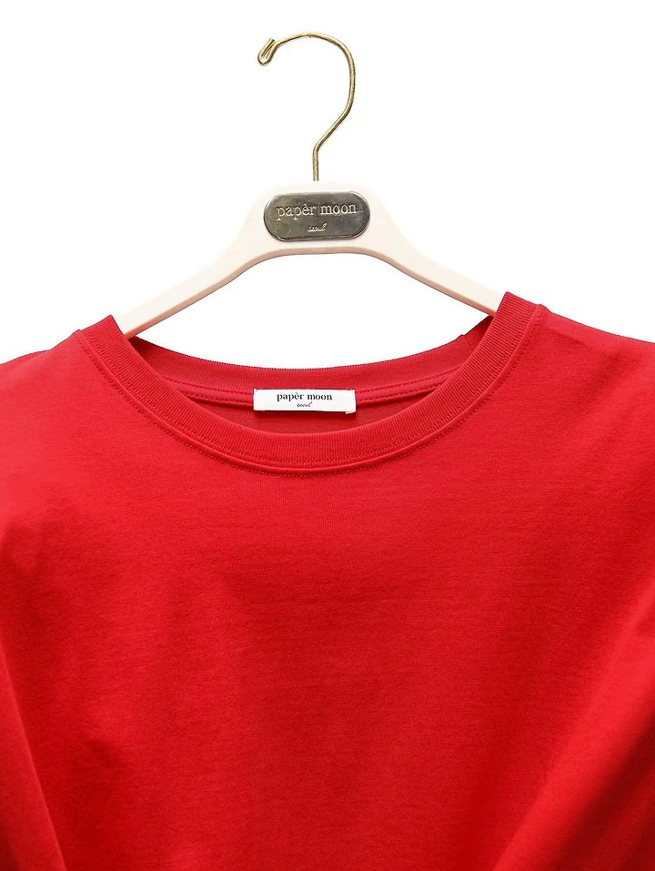 Paper Moon - Korean Women Fashion - #momslook - Pleated Pintuck Detail Oversized Shoulder-Pad Tee - 8